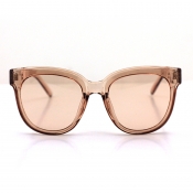 Lovely Casual Big Frame Design Brown Sunglasses