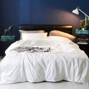 Lovely Leisure Basic White Bedding Set