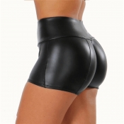 Lovely Sportswear Basic Skinny Black Shorts