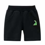 Lovely Casual Pocket Patched Black Boy Shorts