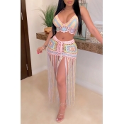 LW Tassel Design Scalloped Bikini Set