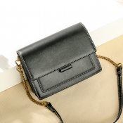 Lovely Stylish Chain Strap Black Crossbody Bag