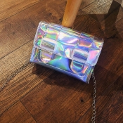 Lovely Trendy Chain Strap Multicolor Crossbody Bag
