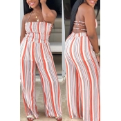 Lovely Trendy Striped Croci One-piece Jumpsuit