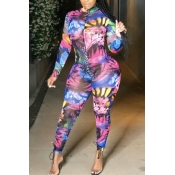 Lovely Trendy Print Multicolor One-piece Jumpsuit