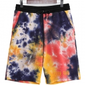 lovely Casual Tie-dye Multicolor Shorts