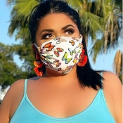 Lovely Casual Print Multicolor Face Mask