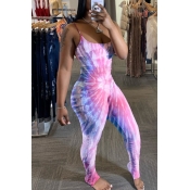 Lovely Stylish Print Pink One-piece Jumpsuit