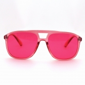 lovely Chic Big Frame Design Pink Sunglasses