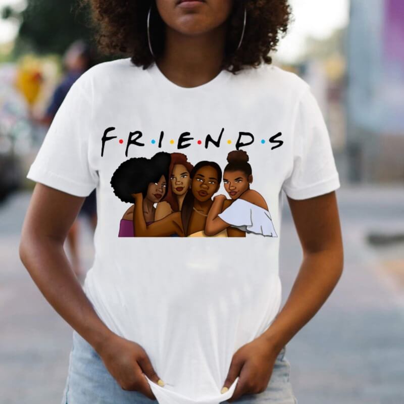 Lovely Leisure O Neck Print White T-shirt