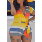 LW Plus Size Striped Romper