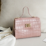 lovely Sweet Zipper Design Pink Messenger Bag