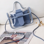 lovely Casual See-through Blue Messenger Bag