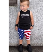 lovely Independence Day Casual Print Black Boy Two