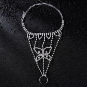 lovely Trendy Hollow-out Silver Body Chain