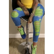 LW Plus Size Mid Waist Ripped Jeans