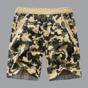 lovely Leisure Print Yellow Shorts