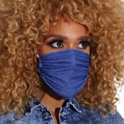 lovely Basic Blue Face Mask