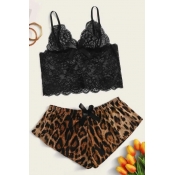 lovely Sexy Leopard Print Sleepwear