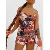LW Angel Print Cami Dress