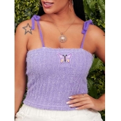 lovely Sexy Butterfly Purple Camisole