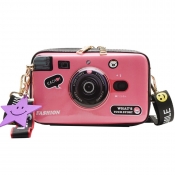 lovely Chic Camera Pink Crossbody Bag