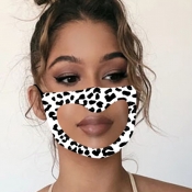 lovely See-through Leopard Print Face Mask