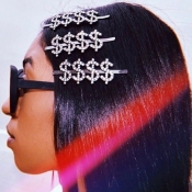 lovely Street Letter Silver Hairpin