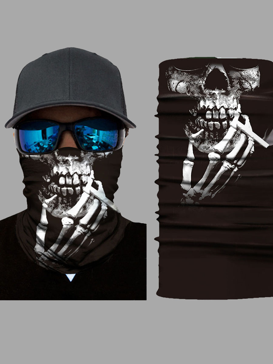 lovely Print Black Men Face Mask