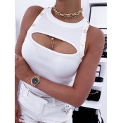Lovely Sexy Hollow-out White Camisole