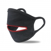 Lovely Zipper Design Red Face Mask