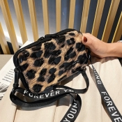 lovely Trendy Leopard Print Crossbody Bag