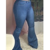 Lovely Trendy Skinny Blue Jeans