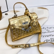 lovely Stylish Gold Crossbody Bag