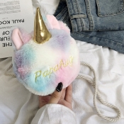 lovely Sweet Cartoon Multicolor Crossbody Bag