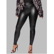 Lovely Casual Basic Skinny Black Pants
