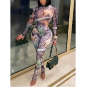 LW Tie-dye Basic Skinny Jumpsuit