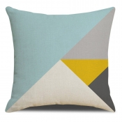 Lovely Stylish Print Blue Decorative Pillow Case