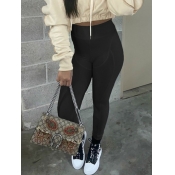 Lovely Leisure Basic Skinny Black Leggings