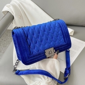 Lovely Stylish Chain Strap Blue Crossbody Bag
