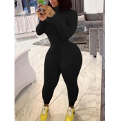 LW Turtleneck Long Sleeve Basic Teddy Pants Set