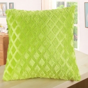 Lovely Chic Grid Green Decorative Pillow Case