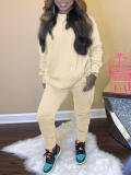 LW BASICS Dropped Shoulder Kangaroo Pocket Oversized Tracksuit Set