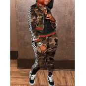 Lovely Sportswear Turndown Collar Zipper Design Ca