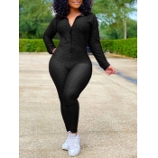 Lovely Sportswear Turndown Collar Zipper Design Bl