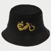 Lovely Stylish Print Black Hat