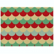 Lovely Geometric Print Patchwork Red Table Linens