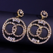 Lovely Stylish Hollow-out Gold Earring