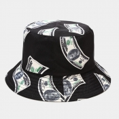 Lovely Stylish Print Black Hat