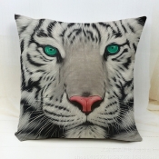 Lovely Animal Print Green Decorative Pillow Case